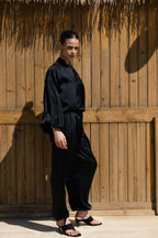 Allure satin set - Black