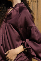 Allure satin set - Plum