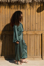 Allure satin set - Olive