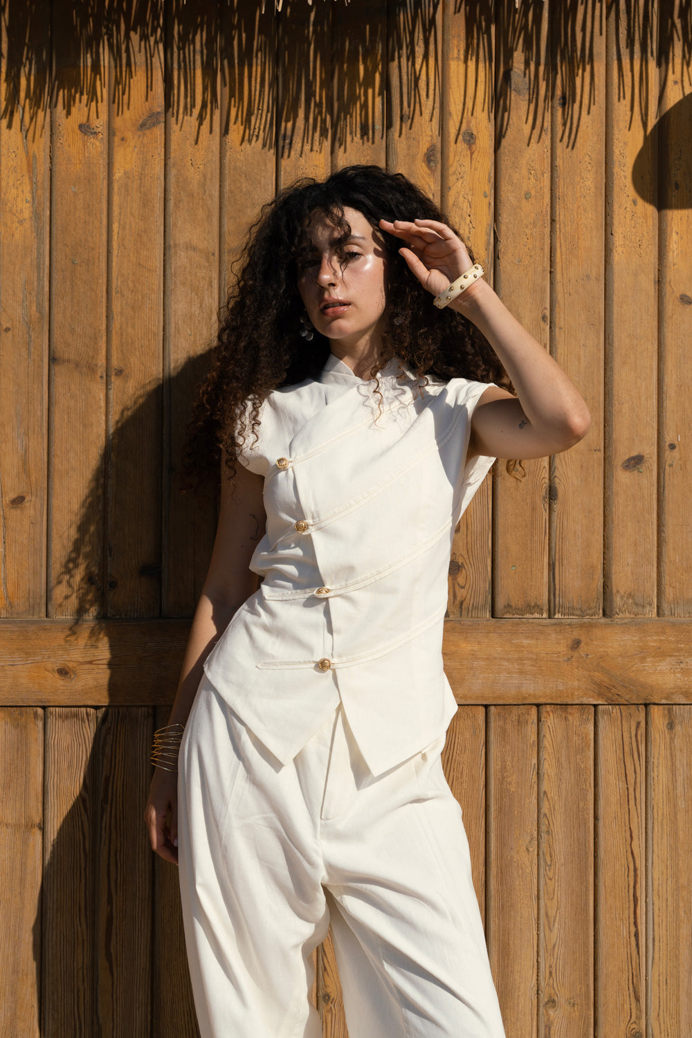 Contour vest - Offwhite