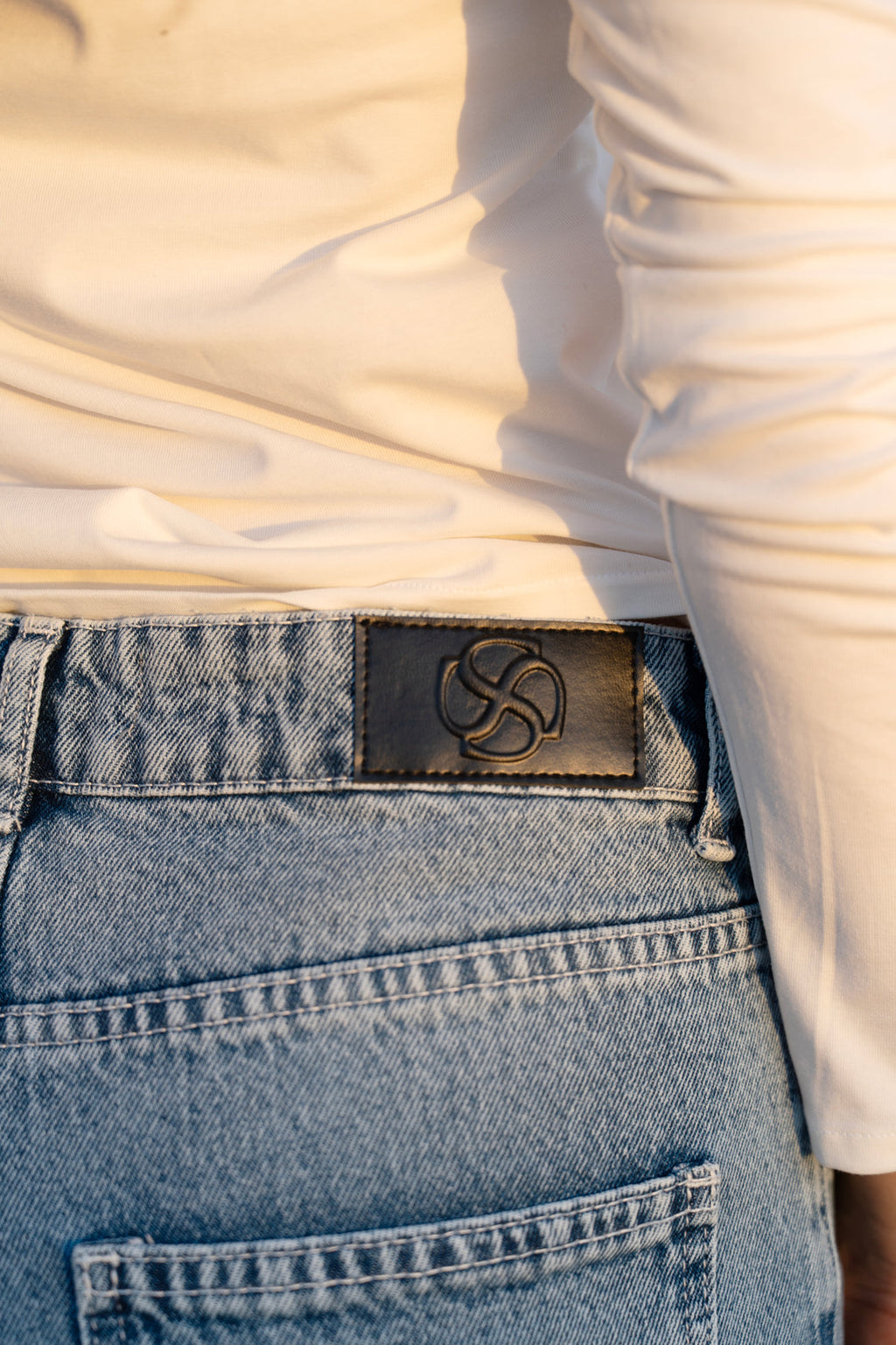 Studs Flare jeans - Light Blue