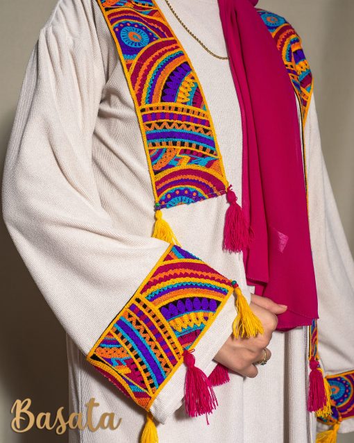 Beige Velvet Caftan and Basic Dress