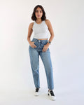 Mom Fit Jeans - Blue