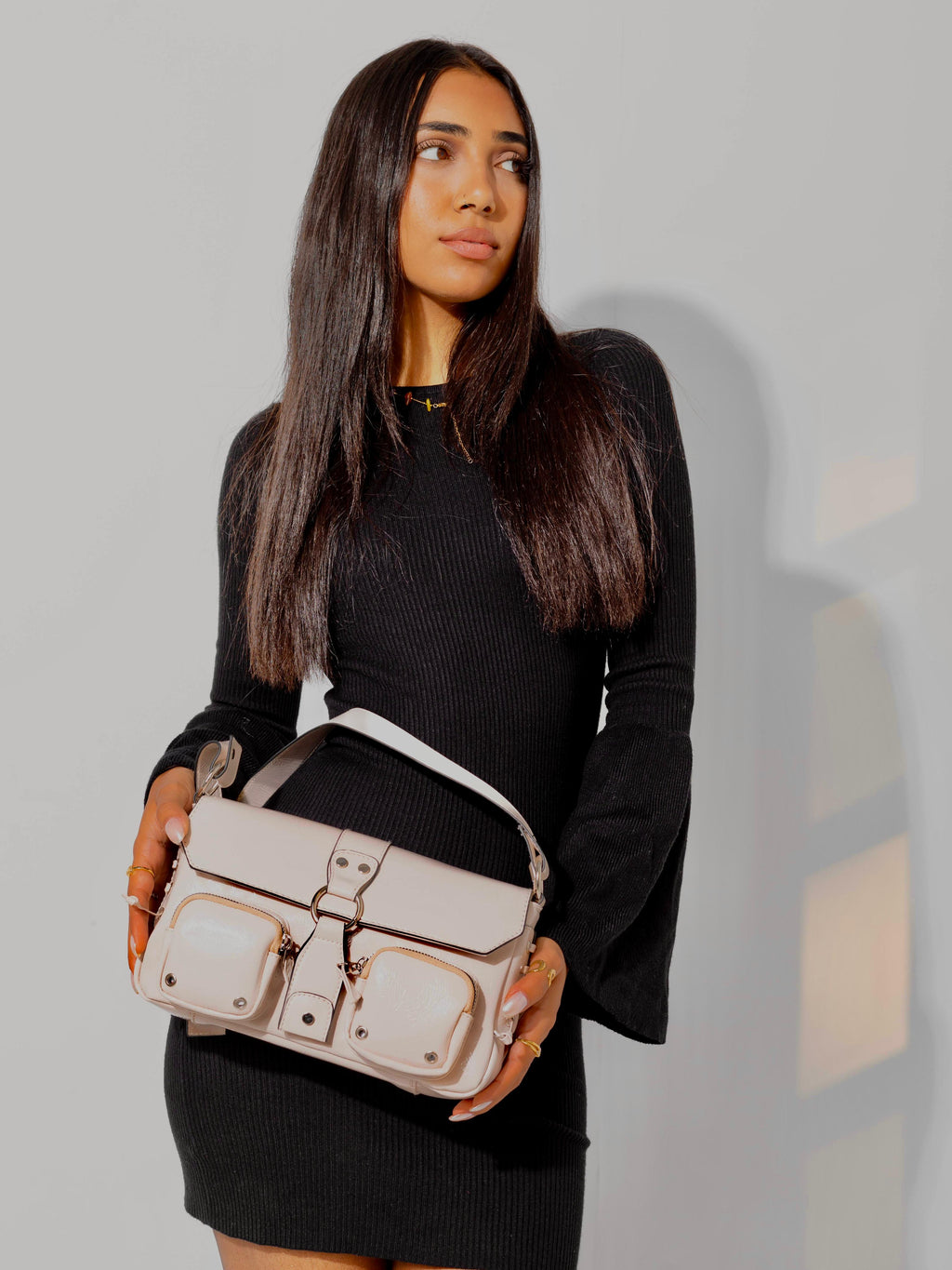 Beige Cargo Bag