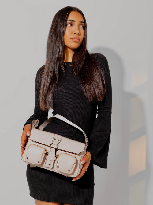 Beige Cargo Bag