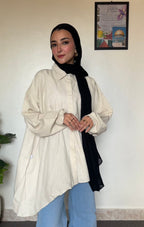MAHA HIGH-LOW LINEN SHIRT