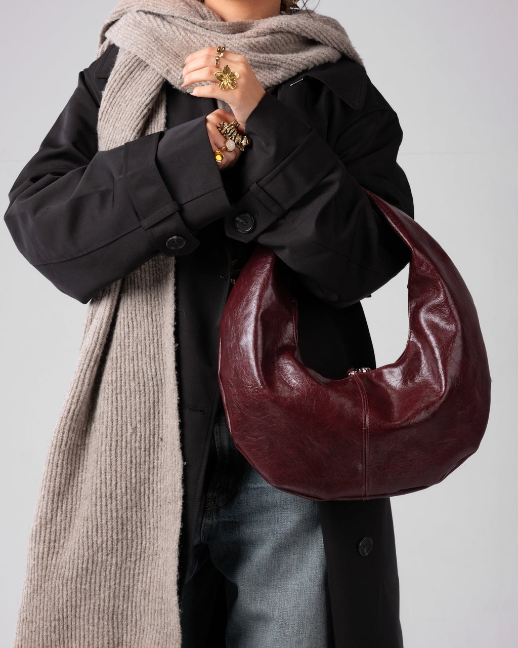 HALO BAG BURGUNDY