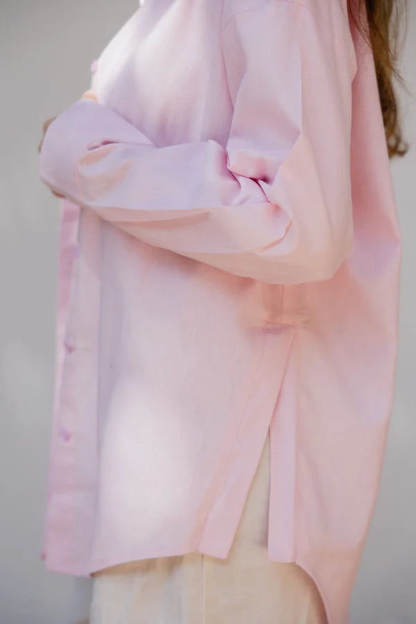 Linen shirt in Pink