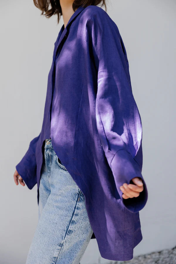 Pretty girl blouse in purple