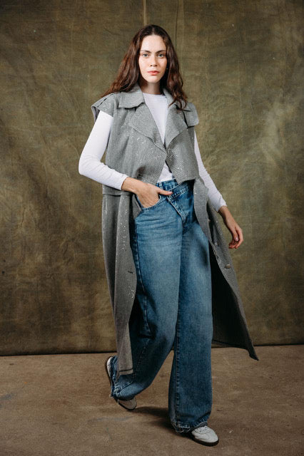 Cozy Knit Long Vest