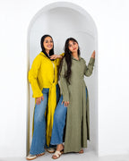 Floral Flow Long Linen shirt
