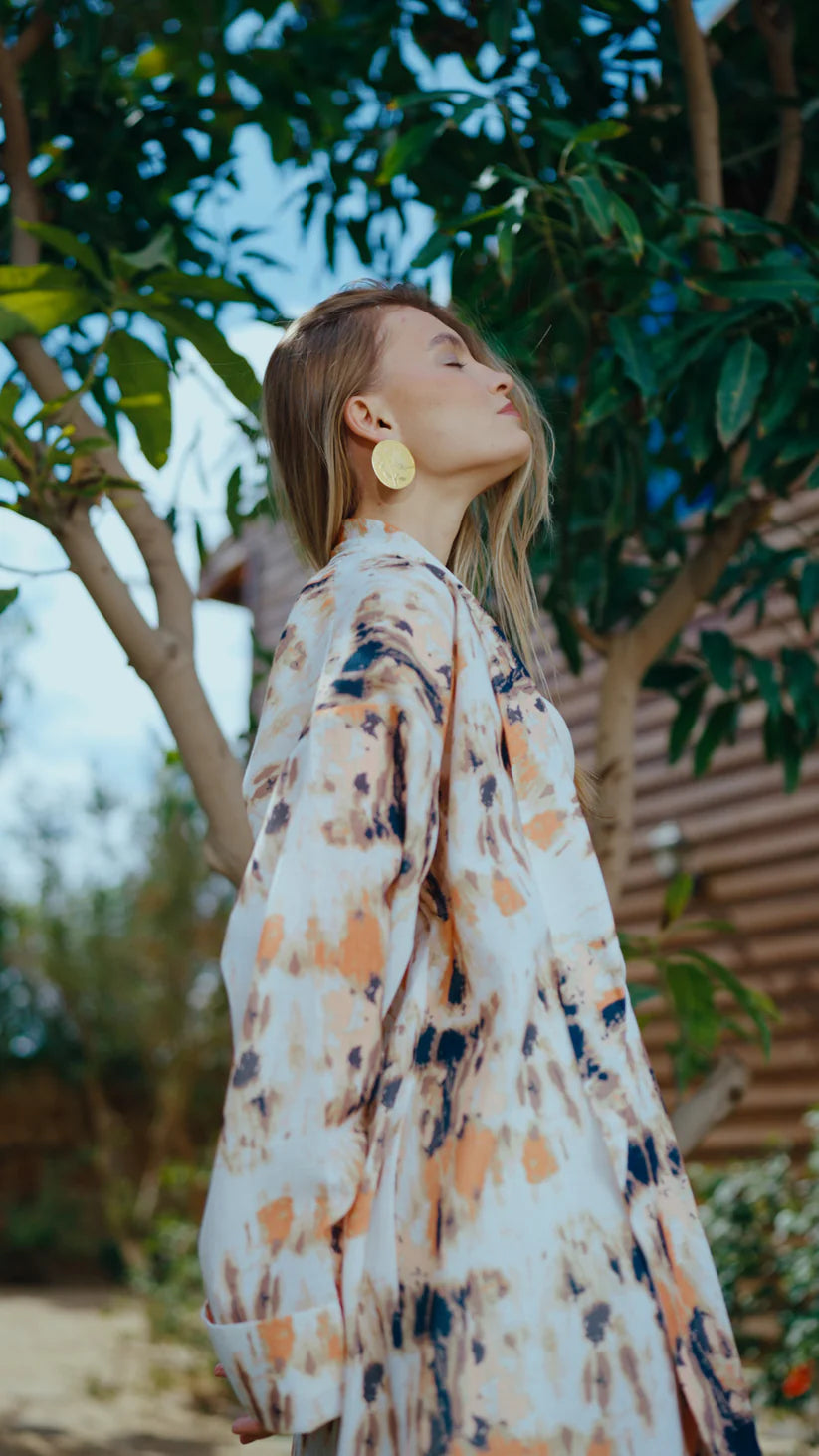 Bloom tie-dye cardigan