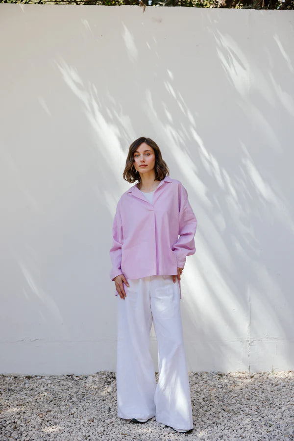 Field of dreams shirt in lilac