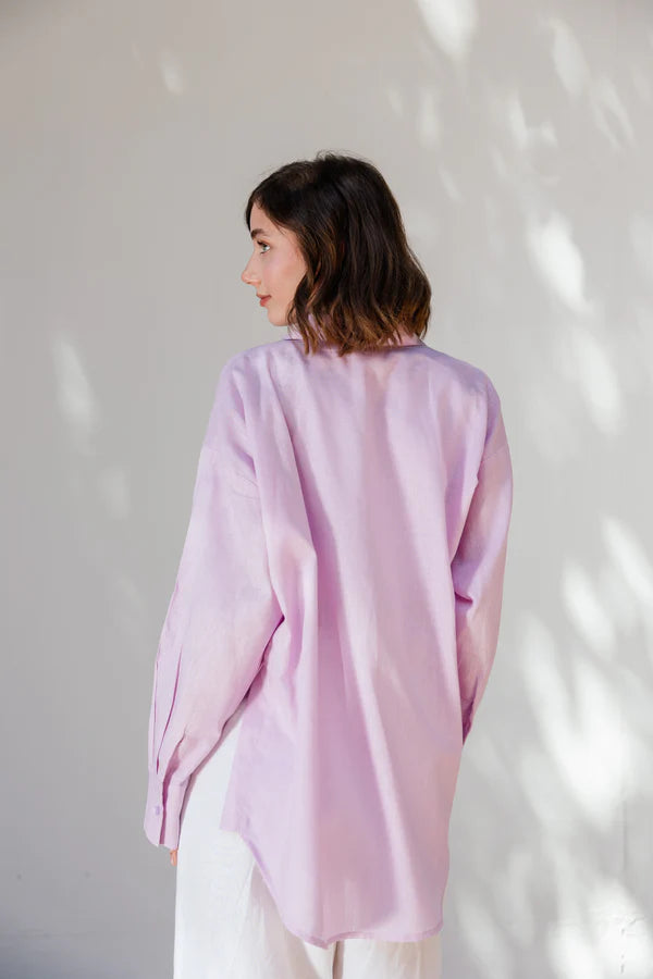 Linen shirt in Lilac