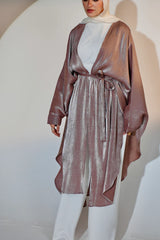 Starry Nights Shawl Kaftan in Mauve