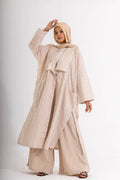 DANA STRIPED LINEN COTTON KIMONO