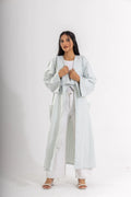 DANA STRIPED LINEN COTTON KIMONO
