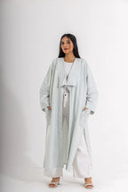 DANA STRIPED LINEN COTTON KIMONO