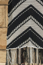 Fringed Crochet Skirt / Black