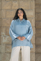 Studs Top - Baby Blue