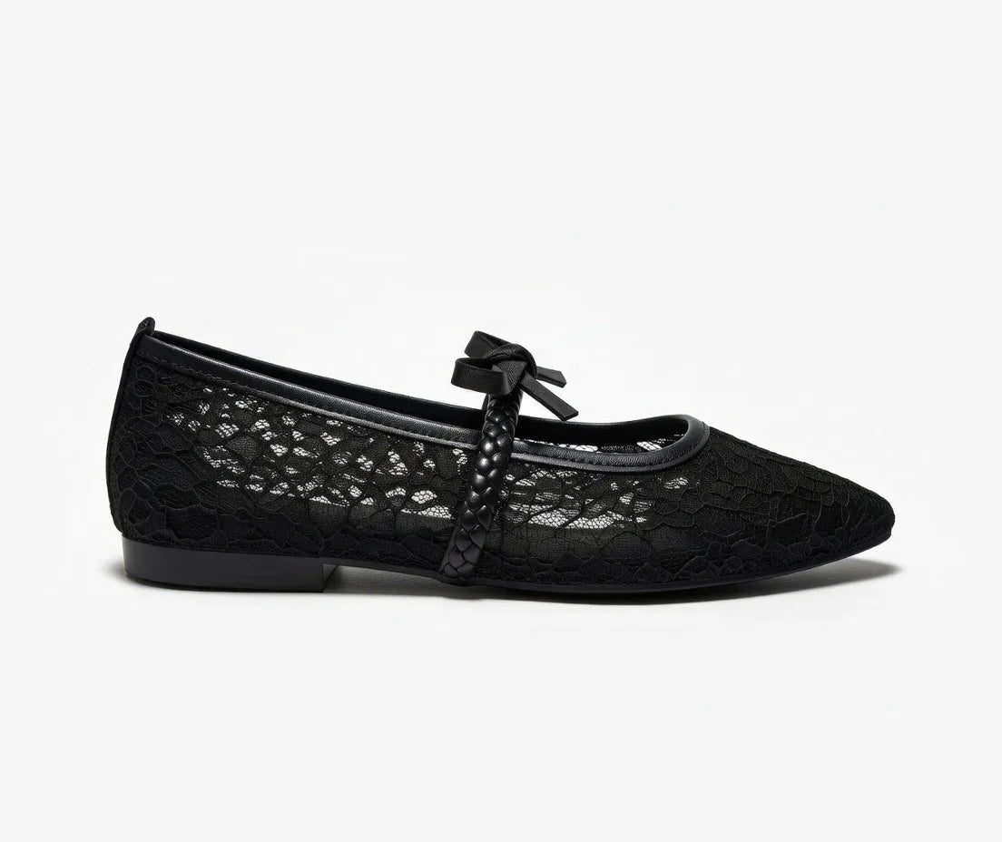 Black Luna Lace Mary Jane