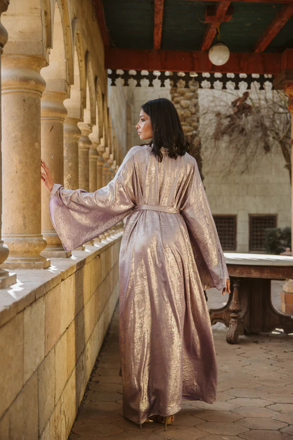 Shimmer kaftan in Lilac