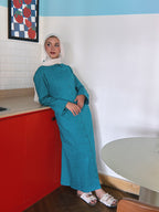Sunday Linen Dress - Teal