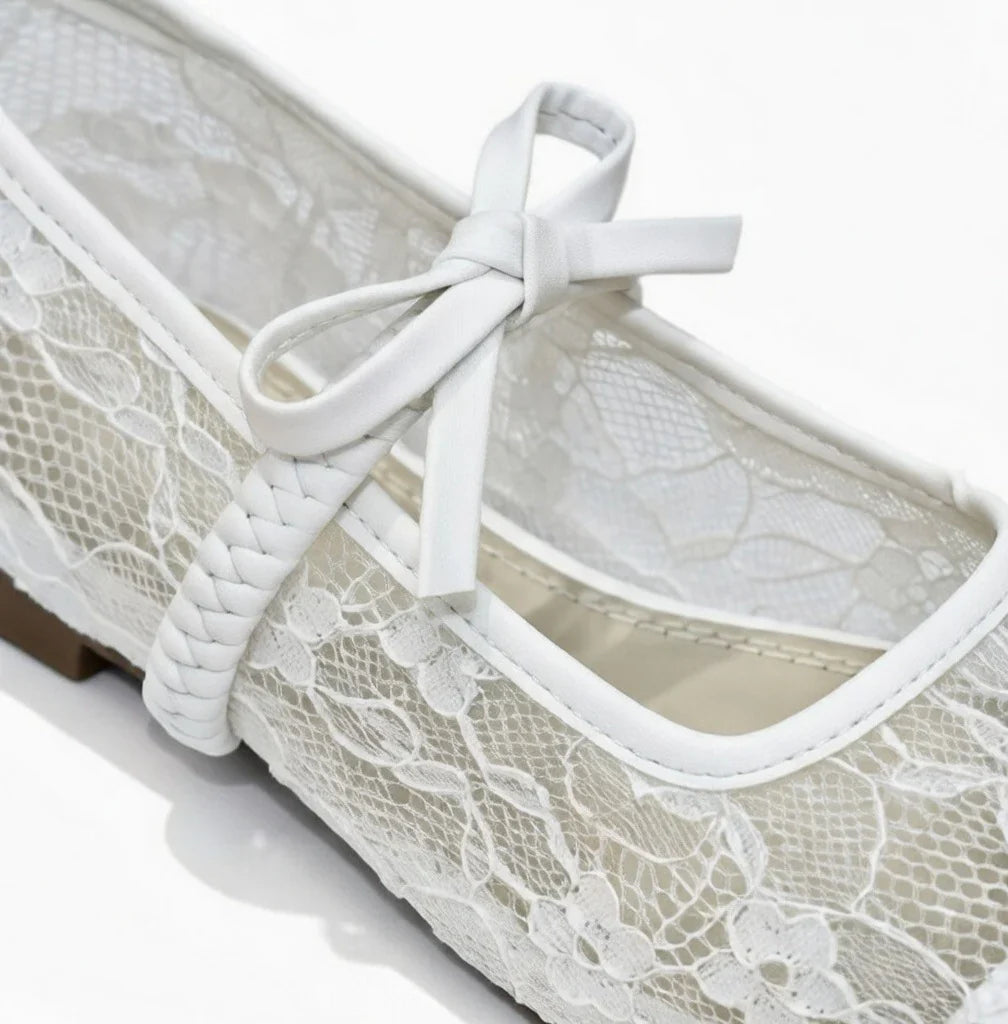 White Luna Lace Mary Jane