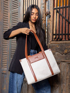 Beige X Camel Work Bag