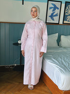 Sunday Linen Dress - Baby Pink