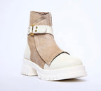 White X Beige Toya boots