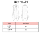 Blue waves dress- short sleeves