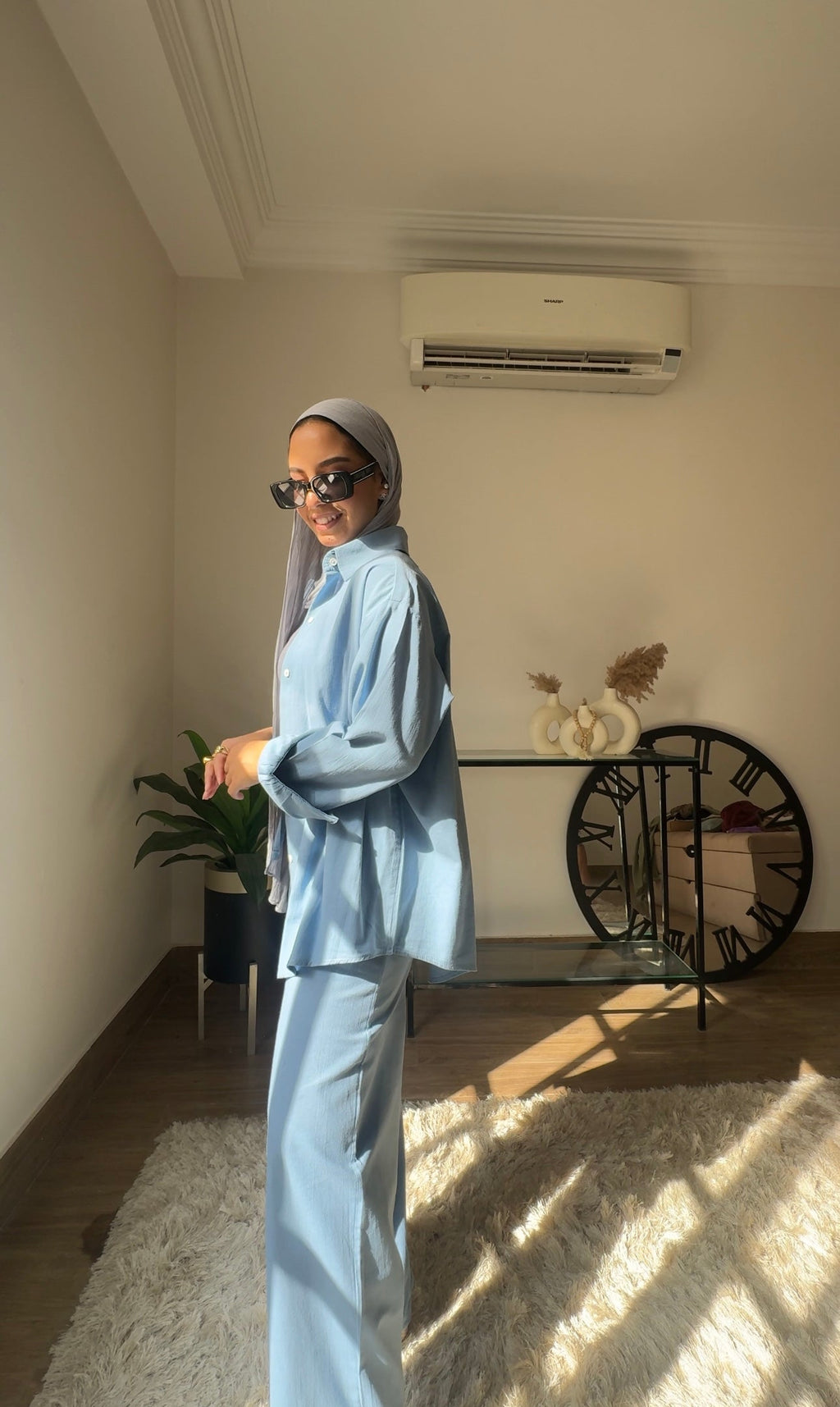Essential linen Set - Blue