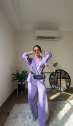 Essential linen Set-Lilac