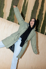 3D puffer in olive