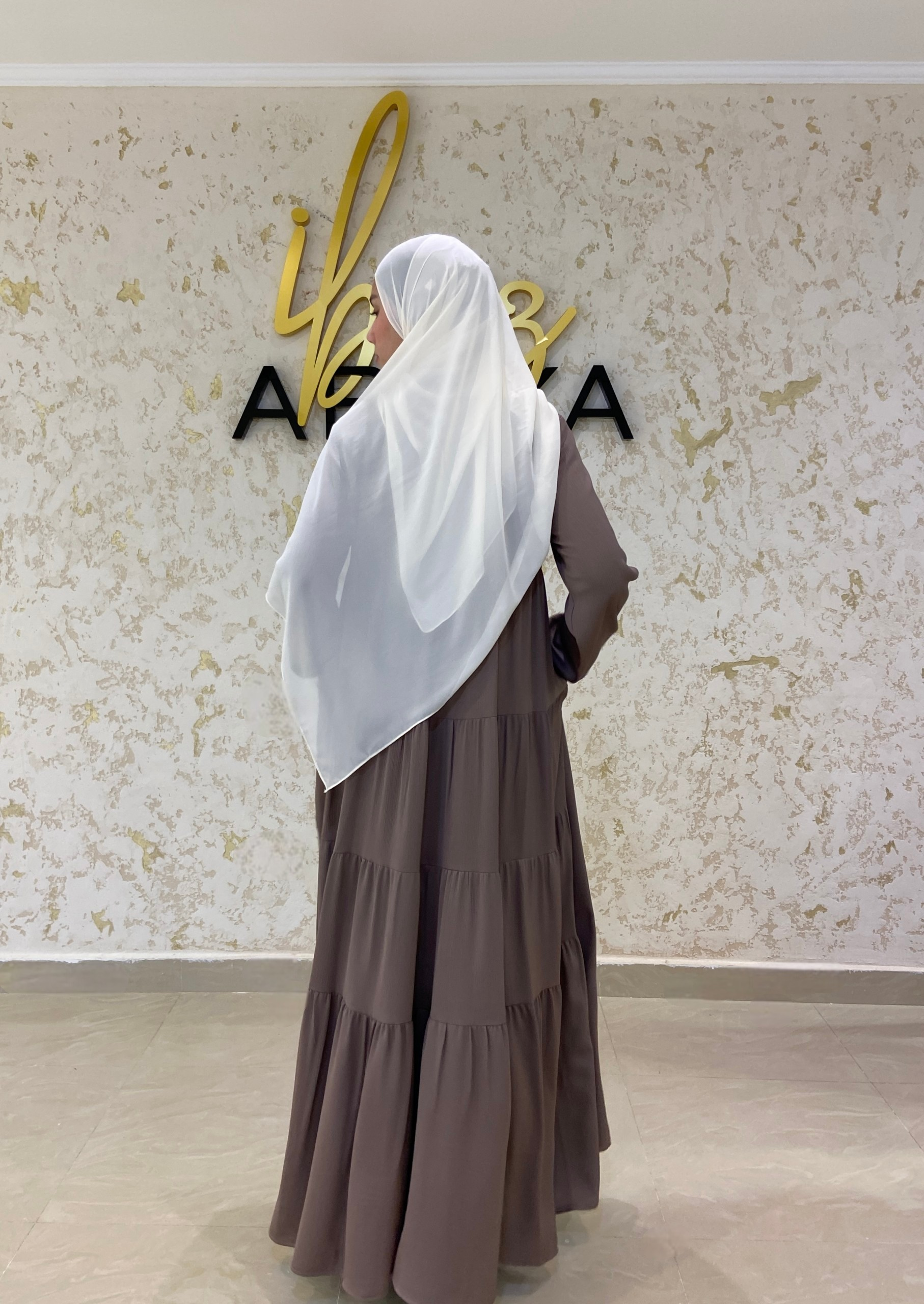 Loose Flowy Black Abaya 046