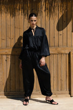 Allure satin set - Black