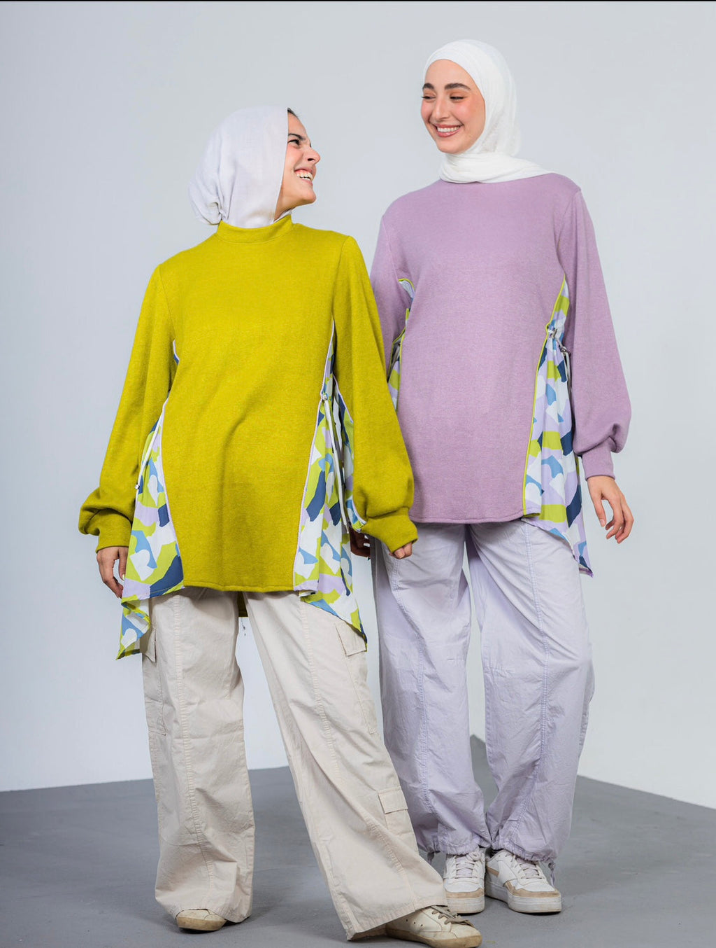 Purple/Green sweatshirts