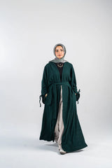 Royal Green Crushed Kimono