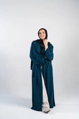 Emerald Green Crushed Kimono