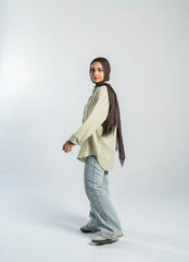 Sage Green Crinkled Shirt