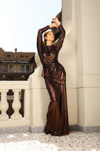 Draped Twilight Set - Oxide Brown