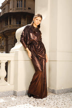 Draped Twilight Set - Oxide Brown