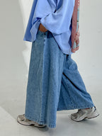 Denim Wide leg pants