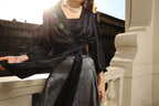 Wrapped Satin Top - Black