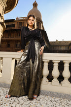 Shimmery wide pants - Gold
