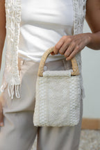 Wooden Crochet Pocketbag