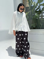 Polka Dot Wide Leg Pants