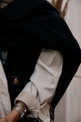 Black Wool Shawl