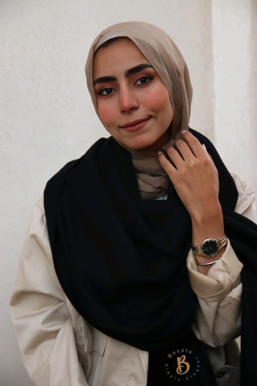 Black Wool Shawl